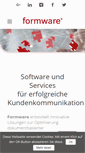 Mobile Screenshot of formware.de